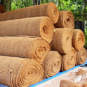 Géotextile en fibre de coco pour le contrôle de l'érosion, le jardinage et le conditionnement du sol, tapis en fibre de coco naturelle tissée, tapis en coco - Product Image 4