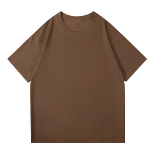 เสื้อยืดโอเวอร์ไซส์ผ้าฝ้าย 100% หนัก 230 กรัม ราคาโรงงานบังกลาเทศจีน เสื้อยืดคอกลมสีพื้นสำหรับฤดูร้อน ใส่ได้ทั้งชายและหญิง - Product Image 3