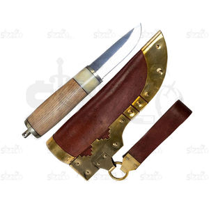Cuchillo Puukko Hecho a Mano Personalizado |   Cuchillo de Supervivencia Nórdico de Hoja Fija de Acero con Alto Contenido de Carbono |   Cuchillo de Caza y Camping con Funda de Cuero - Product Image 5