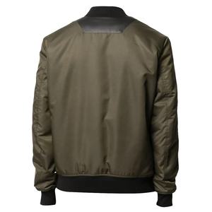 Chaqueta Bomber de Lona y Nailon para Hombre, Estilo Casual, Personalizada, de Alta Calidad, con Cierre Frontal y Logotipo, Resistente al Viento, para Invierno - Product Image 2