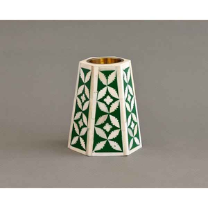 High Quality Custom Moroccan Design Metal Candle Holders Handmade Best Bone Inlay Color Tableware for Home Decor Natural <b>Crafts</b> - Product Image 3