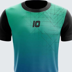 ชุดฟุตบอลสั่งทำยอดนิยม พิมพ์ลายแบบซับลิเมชั่น เสื้อแข่งแขนสั้น แห้งเร็ว ระบายอากาศได้ดี ผลิตจากโพลีเอสเตอร์ ชุดทีมสโมสร - Product Image 2