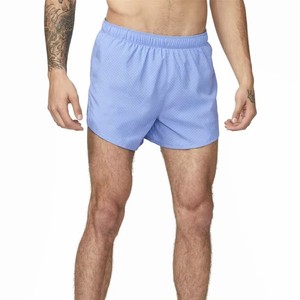 Pantalones Cortos Casuales de Poliéster Tejido, Transpirables, Ecológicos, de Secado Rápido, con Cintura Elástica, Color Azul Claro, para Hombre - Product Image 3