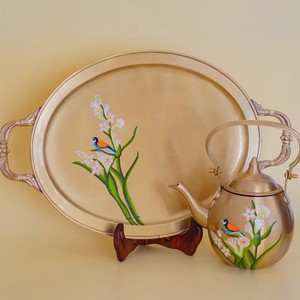 Premium Handcrafted Brass <b>Tea</b> <b>Set</b> Rich Golden Finish Excellent Heat Retention Timeless Traditional Elegance Perfect for Parties. - Product Image 2