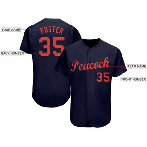 Maillot de baseball à séchage rapide, entièrement boutonné, uniforme personnalisé pour jeunes, adultes, hommes, femmes, vêtements de sport - Product Image 2