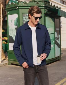 Men's Lightweight <b>Jackets</b> Cotton <b>Jacket</b> Casual Coat | Cotton Blend Fabric, Twill Texture - Product Image 2