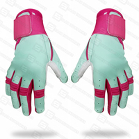 Gants de frappeur de baseball professionnels en cuir de haute qualité, personnalisés, robustes, respirants, antidérapants, légers, unisexes