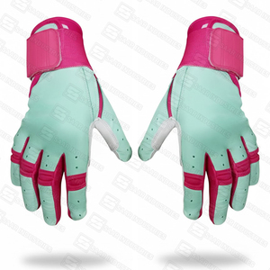 Prix de gros de haute qualité Gants de frappeur de baseball pour jeunes Gants de frappeur en cuir respirants robustes personnalisés pour hommes et femmes - Product Image 5