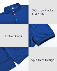 Camiseta Polo Lisa para Hombre, 65% Algodón, 35% Poliéster, con Logotipo Bordado, Estilo Formal Unisex, Venta al Por Mayor - Product Image 6