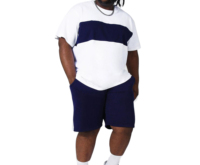 Conjunto de Camiseta de Manga Corta y Pantalones Cortos para Hombre, de Verano, Casual, Estampado, Transpirable, de Alta Calidad Premium, Colores Personalizados