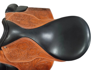 Silla de Montar Inglesa de Cuero Genuino de Lujo, Hecha a Mano, Cómoda, Duradera y Segura, Equipo Ecuestre - Product Image 3