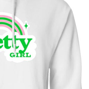 Sudadera con Capucha Blanca con Estampado Gráfico, Sudadera de Felpa Suave de Manga Larga, Top Informal con Capucha, Ropa de Calle a la Moda, Sudadera Cálida para Mujer para Uso Diario - Product Image 2