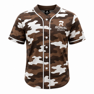 Maillots de baseball personnalisés en gros, imprimés, respirants, en polyester, pour uniformes d'équipe unisexes, fournisseur en gros, faible MOQ - Product Image 1