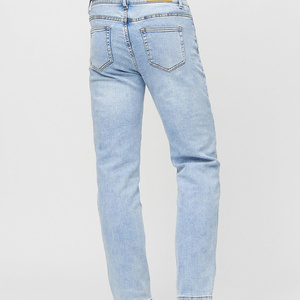 Jeans de Mezclilla para Hombre, Lavado Medio, Corte Casual, Ajustado, Transpirable, Sólido, para Invierno y Verano, Tejido Moderno - Product Image 3