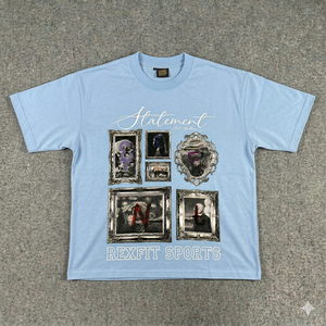 Camiseta Deportiva Personalizada Rexfit, Corte Cuadrado, 100% Algodón, Grueso, Unisex, Precio de Fabricante - Product Image 1