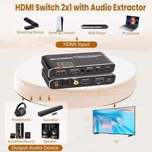 SYONG 2-in-1 HDMIスイッチ＆eARCオーディオエクストラクター、eARCオーディオエクストラクター、4K 60Hz、HDCP <span class=keywords><strong>2.3</strong></span>、7.1CH、光Spdif、同軸、3.5mm - Product Image 5
