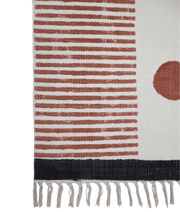 Alfombra de Algodón Hecha a Mano, Lavable, Estilo Bohemio, Ecológica, con Diseño Geométrico, para Dormitorio, Sala de Estar o Salón - Product Image 6