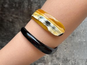 Conjunto de Brazaletes Modernos de Cuerno de Búfalo, Joyería Fina de Cuerno, Regalos - Product Image 6