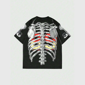 Camiseta Premium 100% Algodón con Estampado DTF Personalizado, Camiseta de Algodón Grueso con Estampado 3D, Camisetas Gráficas de Moda Urbana - Product Image 2