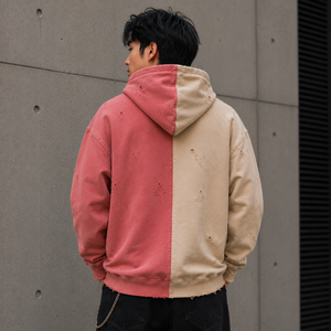 เสื้อฮู้ดดี้ผ้าฝ้ายหนาน้ำหนักมาก แบรนด์ส่วนตัว แฟชั่นสตรีทแวร์สไตล์คนเมือง ไซส์ใหญ่ ผู้ผลิตขายส่ง - Product Image 3