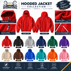 Chaqueta Deportiva Personalizada al por Mayor con Cremallera Completa, Color Rosa Pastel Suave, con Ribete, Sudadera Casual Unisex con Capucha y Máscara - Product Image 6
