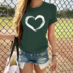 Camisetas de Manga Corta para Mujer, Primavera/Verano, Nuevas Camisetas de Manga Corta para Mujer, Camiseta/Blusa de Algodón al por Mayor para Mujer - Product Image 3