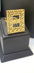 Juego de Joyería para Mujer Chapado en Oro de 24K de Dubái, con Collar, Aretes y Anillo, para Boda o Compromiso, Joyería Clásica de Moda - Product Image 2