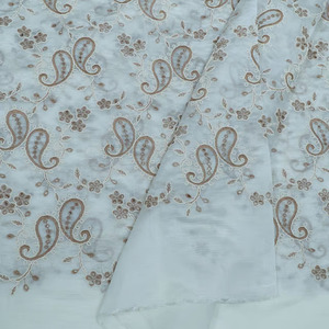 Tela de bordado con lentejuelas y encaje para Abaya, Kaftan, prendas de moda, venta al por mayor, exportación, comprador, suministro mundial - Product Image 3