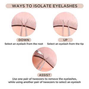 Pinzas para Pestañas de Acero Inoxidable, Duraderas, Reutilizables, de Marca Privada, con Logotipo Personalizado, Herramientas de Belleza, Más Vendidas en Existencia - Product Image 3