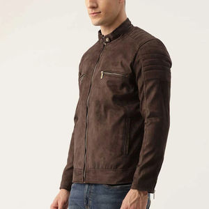 Veste en cuir pour homme, nouvelle collection 2026, en cuir d'agneau de qualité supérieure, service OEM, vestes en cuir personnalisées - Product Image 5