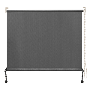 Tapparella Avvolgibile Verticale Moderna Grigio Chiaro 7FT X 6FT in HDPE con Giunzioni, per Esterni, Soggiorno, Hotel, Camera da Letto, Ingresso, in Acciaio e Alluminio - Product Image 5