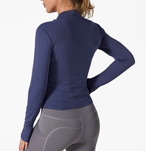 Ensemble de yoga sans couture pour femmes, 3 pièces, vêtements de sport pour la gym, leggings taille haute, soutien-gorge de sport et veste - Product Image 4