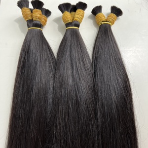 Cheveux pour en vrac, vietnamien/cambodgien naturel droit 100% cheveux humains bruts | Traiter la couleur noire naturelle 8 pouces à 30 pouces - Product Image 3