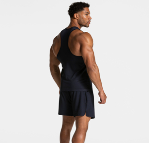 Mens Quick Dry Sports Tank Top Vest Gym Fitness Custom <b>Logo</b> Sleeveless Shirt Polyester Running Training Tank Top - Product Image 3