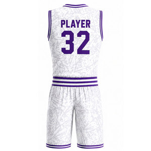 Ensemble de vêtements de basketball personnalisés conçu avec une respirabilité avancée, une impression par sublimation intégrale et un design athlétique confortable - Product Image 2