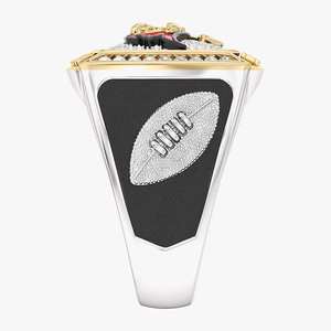 Bague de championnat personnalisée en alliage de moissanite, bague pour fan de sport, micro-incrustation, taille ajustable, unisexe, cadeau de fête, bijoux - Product Image 2