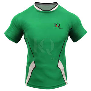 Ensemble d'uniformes de rugby personnalisés pour hommes, maillot à manches courtes respirant et léger de haute qualité, short assorti, parfait pour l'entraînement en équipe - Product Image 2