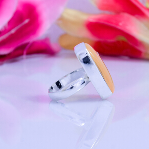 Australian Triplet <b>Opal</b> <b>Ring</b> 925 Sterling <b>Silver</b> Handmade Fire <b>Opal</b> Jewelry Gift for Her - Product Image 2