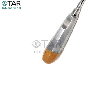 เครื่องมือถอนฟันแบบตรง ขนาด 5 มม. ด้ามจับสีทอง ทำจากสแตนเลส สำหรับการถอนฟัน ใช้ในทางทันตกรรม - Product Image 4