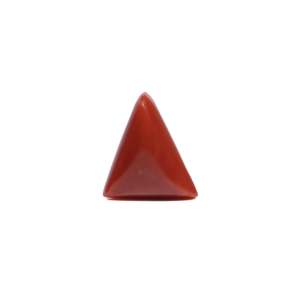 High Quality 5.45 Ct Oval Cabochon Synthetic Red Coral Loose Gemstone for Jewelry - Product Image 2
