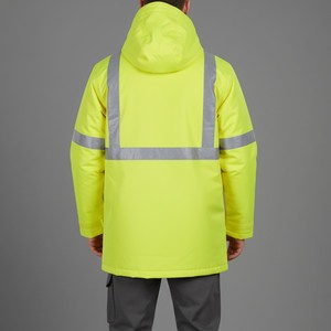 Chaqueta de Seguridad Reflectante con Cremallera y Bolsillos para Uso en Construcción, Fabricación y Mantenimiento - Product Image 6