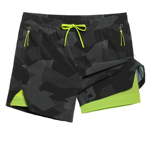 Shorts de sport personnalisés de haute qualité pour hommes, à cordon de serrage, séchage rapide, respirants, avec logo personnalisé, pour le basketball et l'athlétisme - Product Image 1