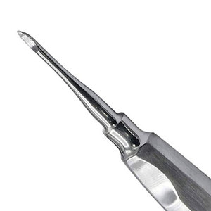 เครื่องมือถอนรากฟันแบบปลายแหลมสำหรับการถอนรากฟันอย่างมีประสิทธิภาพ  วัสดุสแตนเลส ใช้งานด้วยมือ ได้รับมาตรฐาน CE - Product Image 4