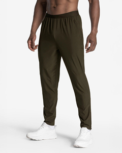 Wholesale Performance Track <b>Pants</b> for Men Elastic Waist Drawcord Joggers with Ankle Zippers Quick Dry Stretch Fitness Running - Product Image 1