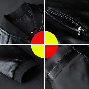 Best Quality Men's Genuine <b>Leather</b> <b>Jacket</b> for Fall and <b>Winter</b> High Street Style Plain Dyed - Product Image 2