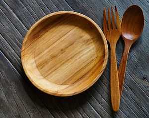 Tabla Redonda de Madera de Acacia Natural para Servir, Plato de Madera para Servir Alimentos, Tabla de Charcutería, Plato para Quesos, Plato para la Cena, Cocina - Product Image 1