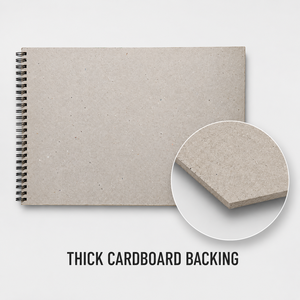 Carnet de croquis Hawamahal A4, 125 g/m², 50 feuilles, reliure spirale, papier sans acide pour dessin au crayon et au fusain - Product Image 4