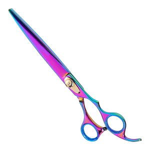 Ciseaux professionnels pour la coupe de cheveux et le toilettage des animaux de compagnie, couleur arc-en-ciel, 6,5 pouces, 7 pouces, acier inoxydable, ciseaux de salon, ciseaux de barbier - Product Image 1