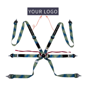 TBRACING ULTRA-D Harnais de course 6 points homologué FIA 2 pouces avec logo personnalisé, boucle à came intégrée brevetée de Taïwan, réduit - Product Image 2