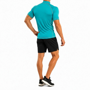 <b>Men's</b> Sleeve <b>Compression</b> T <b>Shirt</b> Breathable Quick Dry Slim Fit Sports Top Workout Training Tee <b>Compression</b> workout tee - Product Image 2